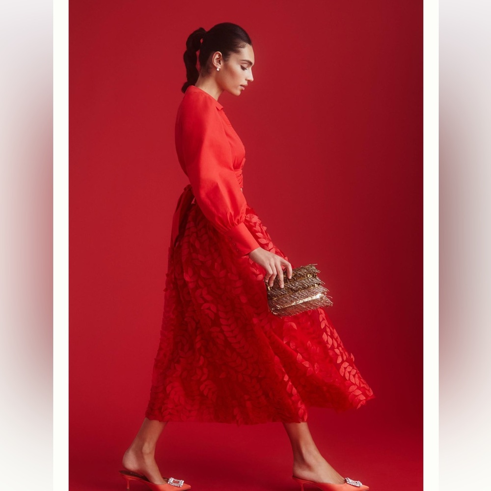 Anthropologie Sunday in Brooklyn Dimensional Petal Skirt (XS)